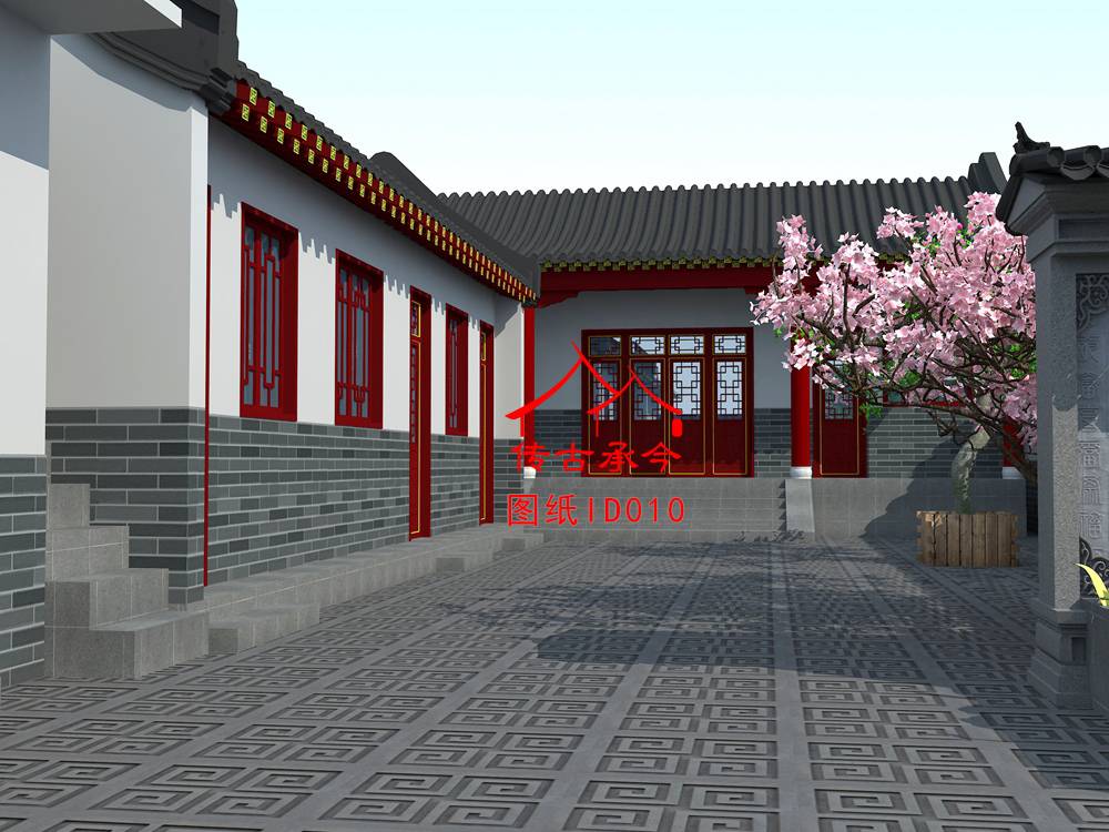 中式庭院效果圖