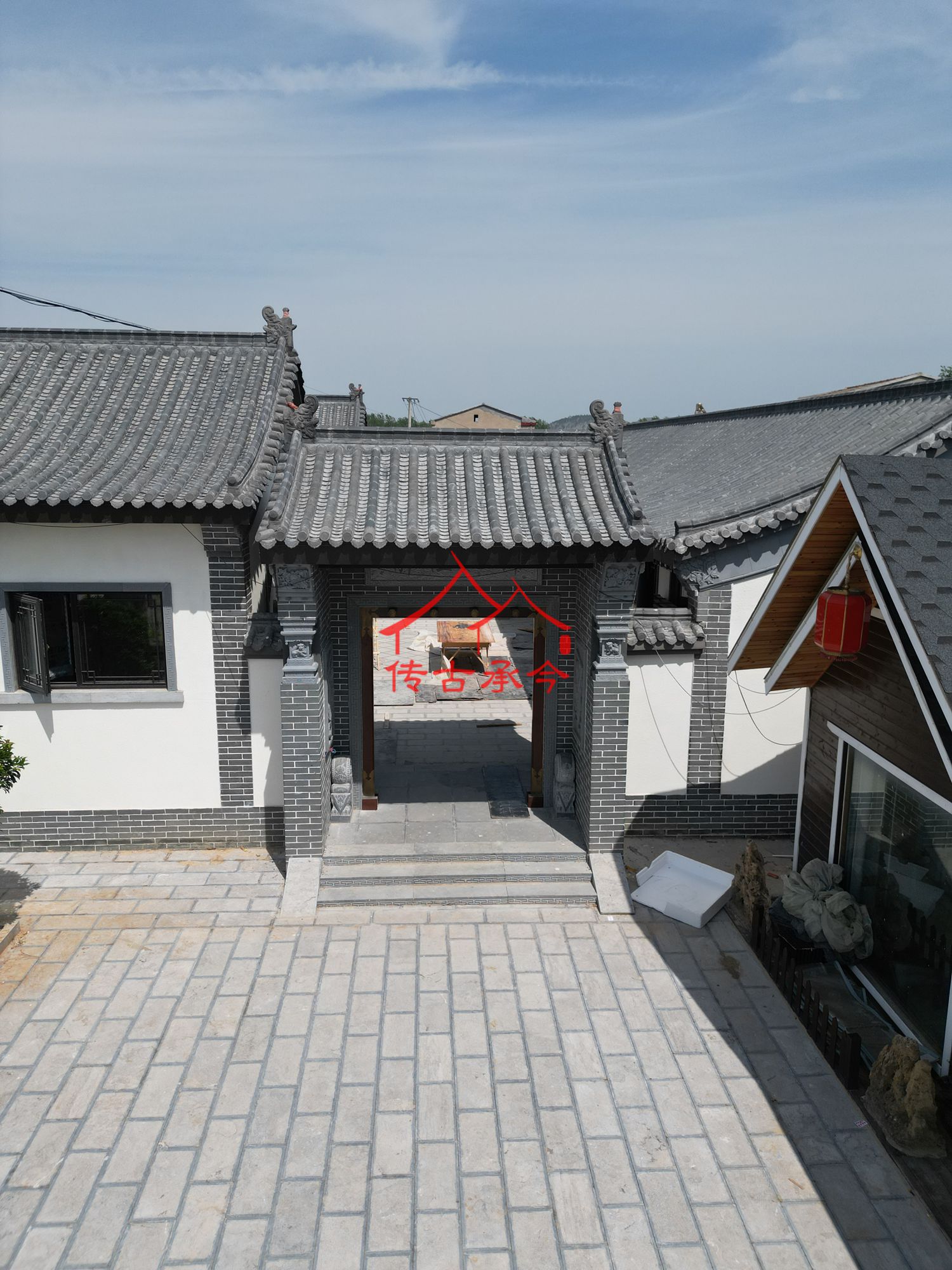 自建房中式院門實(shí)景、鄉(xiāng)村合院院門施工案例