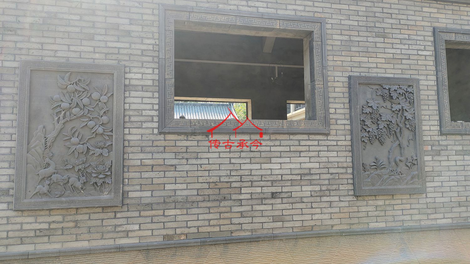 中式墻面磚雕、傳統(tǒng)吉祥紋樣磚雕、青磚磚雕裝飾