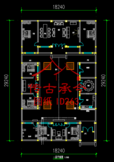老四合院平面圖