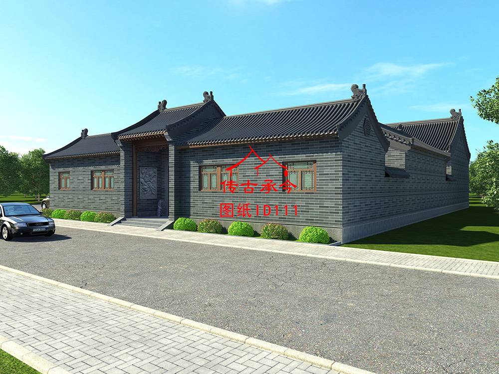 四合院外立面圖 