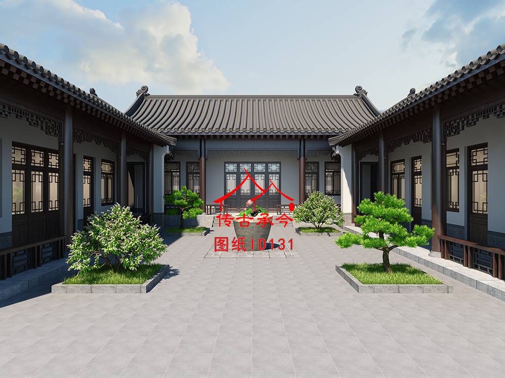 三合院院內(nèi)效果