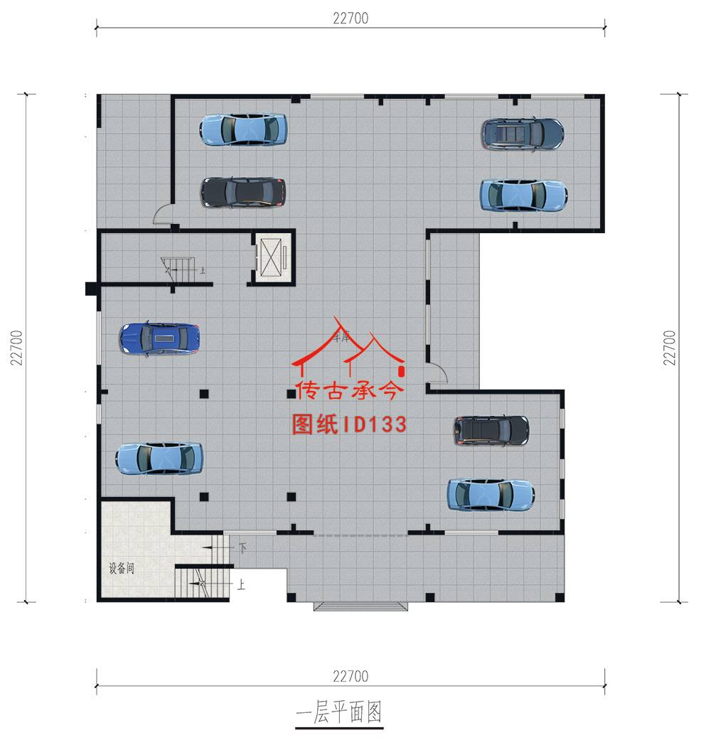 一層車庫平面圖
