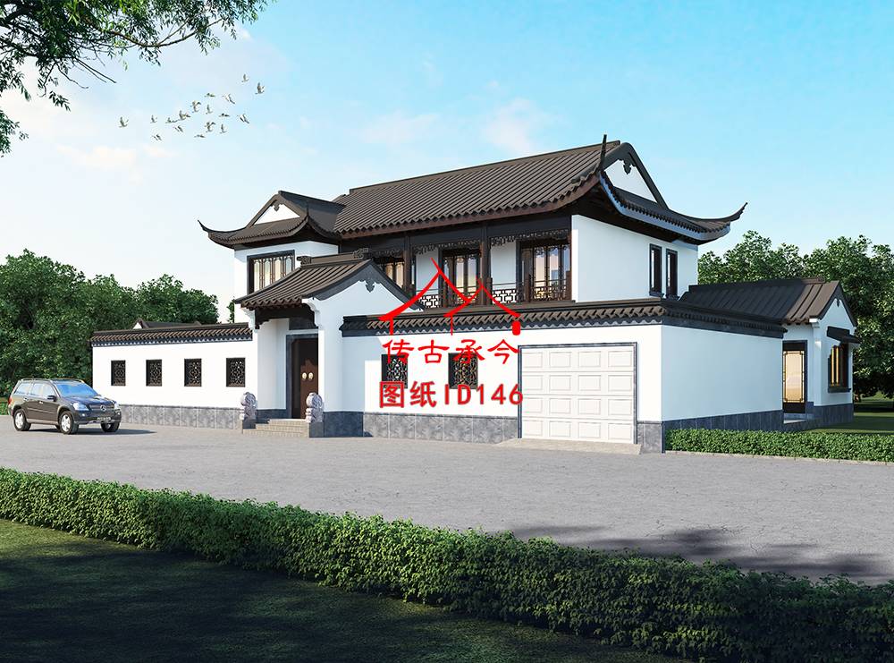 蘇派二層合院效果圖