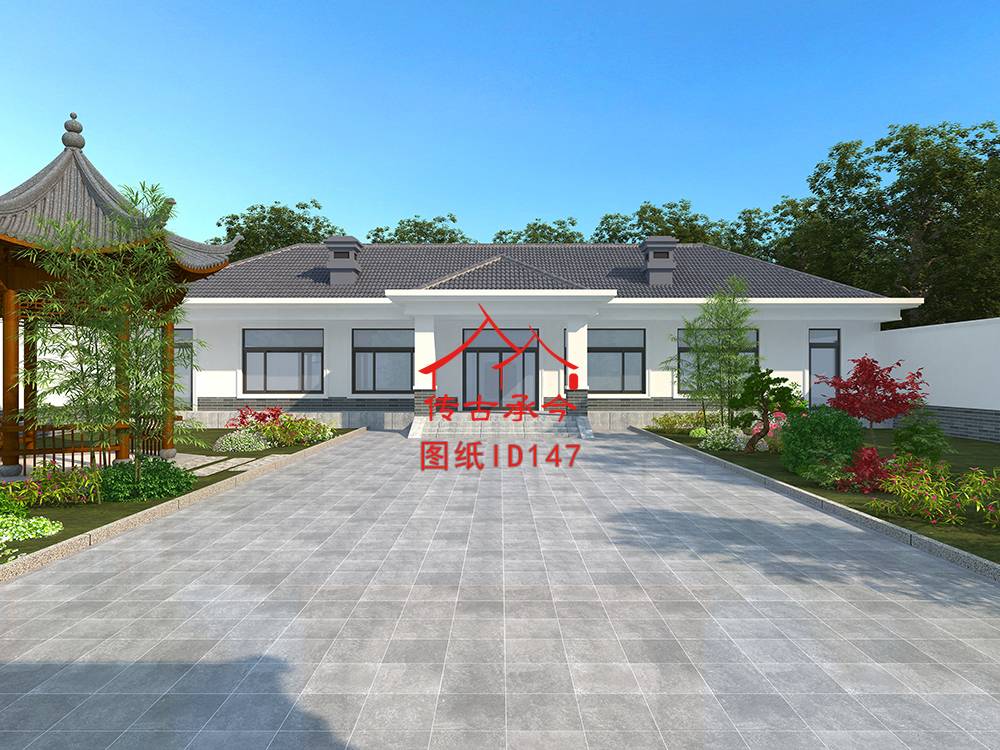 新中式合院效果圖