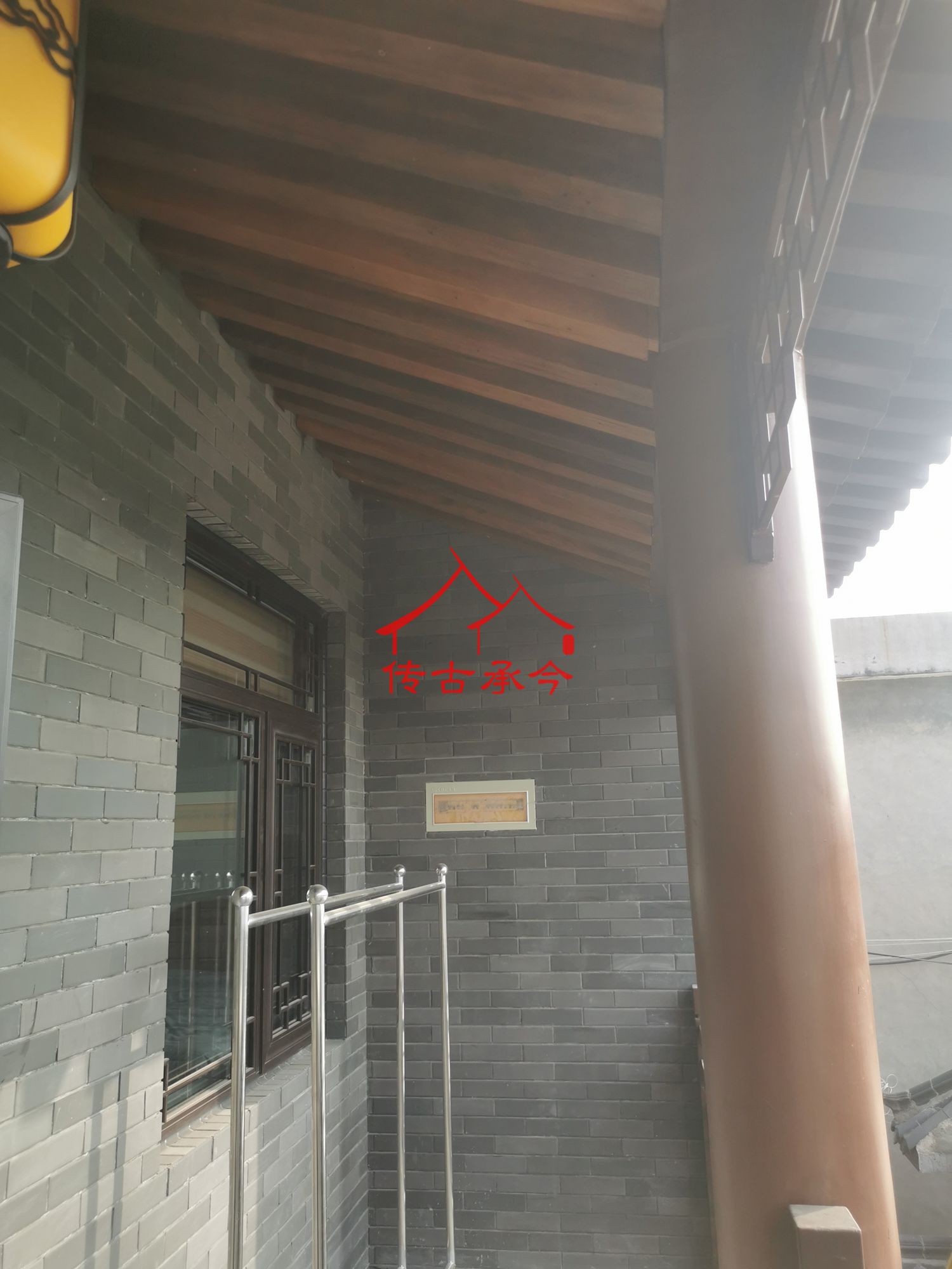 中式建筑檐下走廊、傳統(tǒng)宅院回廊、新中式合院檐下過(guò)道