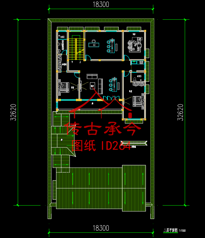 傳統(tǒng)建筑蘇式合院平面圖