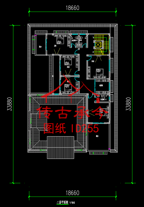 蘇式合院二層露臺平面圖