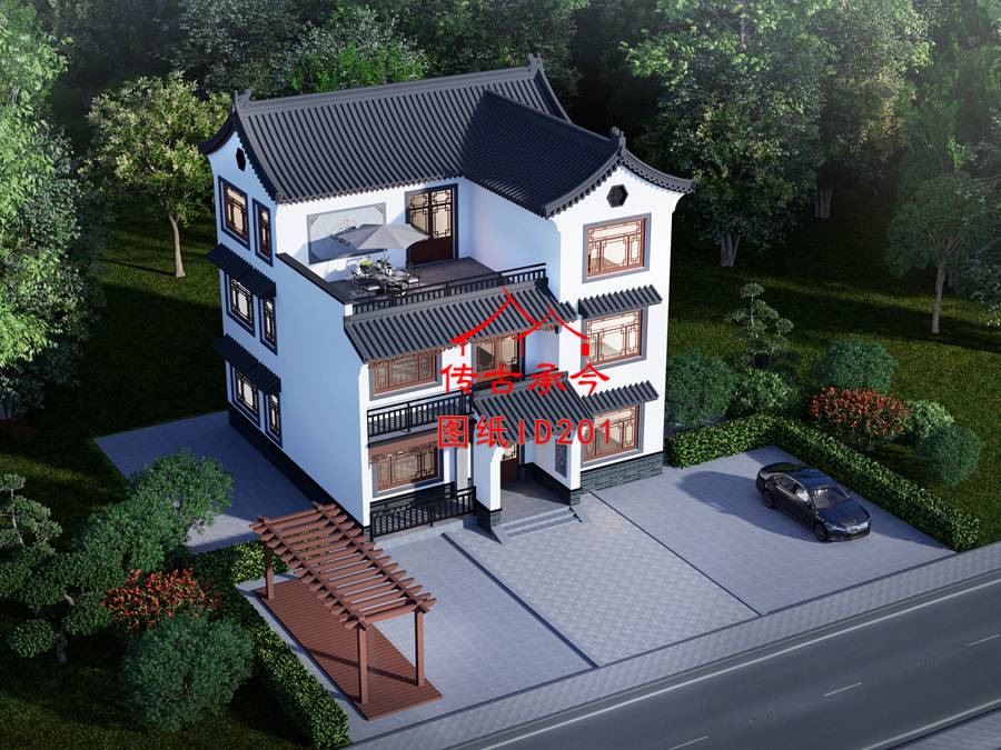 50萬農(nóng)村小型自建房別墅 