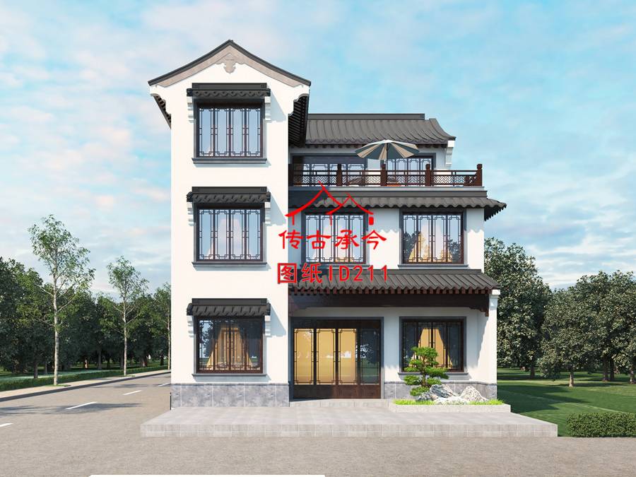 蘇派硬山合院人視圖