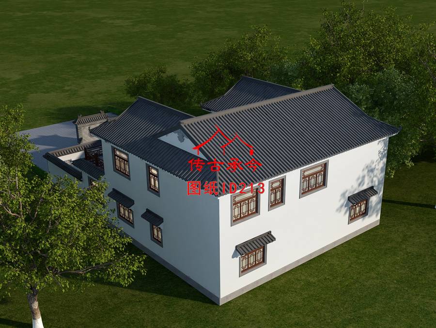 新中式農(nóng)村自建房外觀設(shè)計(jì)圖