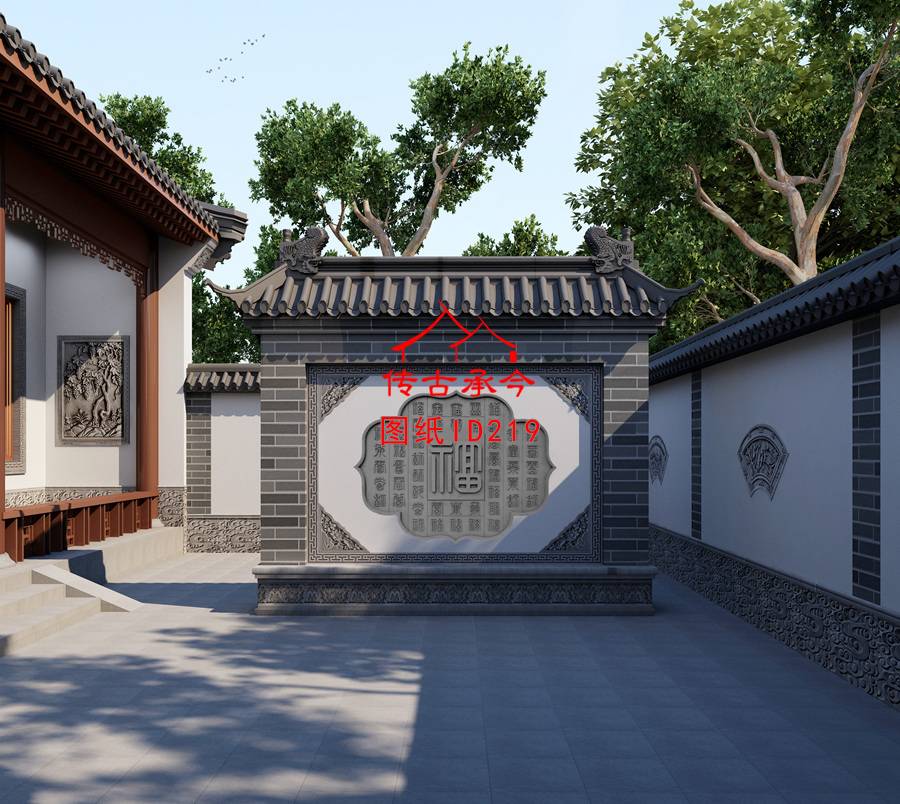 影壁墻設(shè)計(jì)效果圖