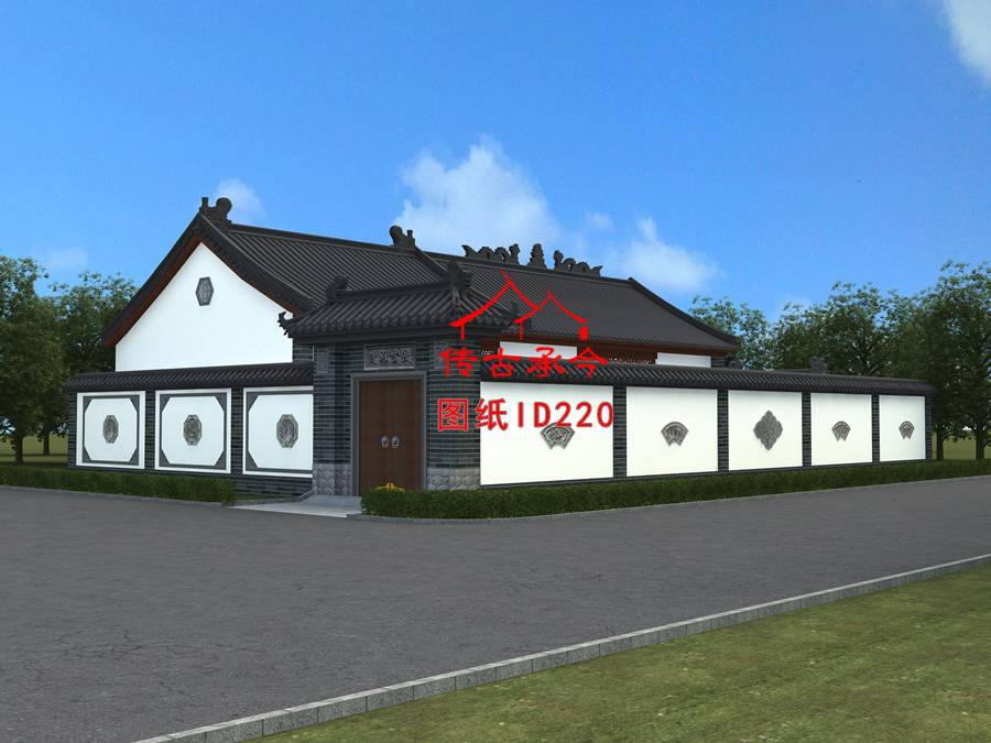 農村自建房外觀人視圖