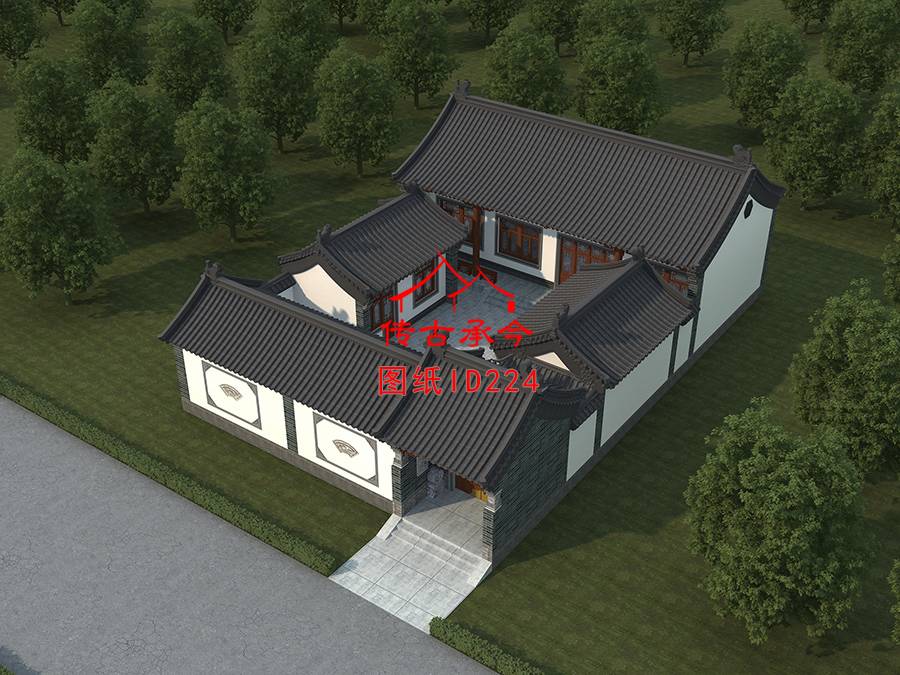 小型農(nóng)村自建房四合院