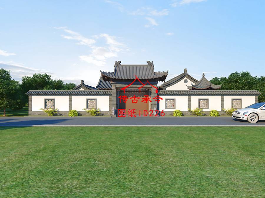 四合院門樓效果圖