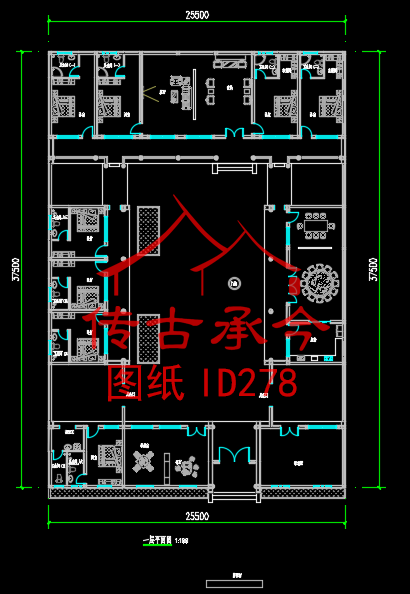 四合院古建設(shè)計平面圖 