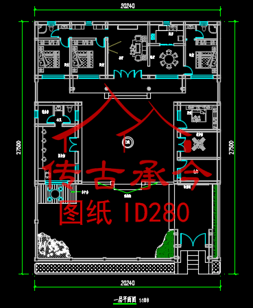 四合院設(shè)計(jì)平面圖 