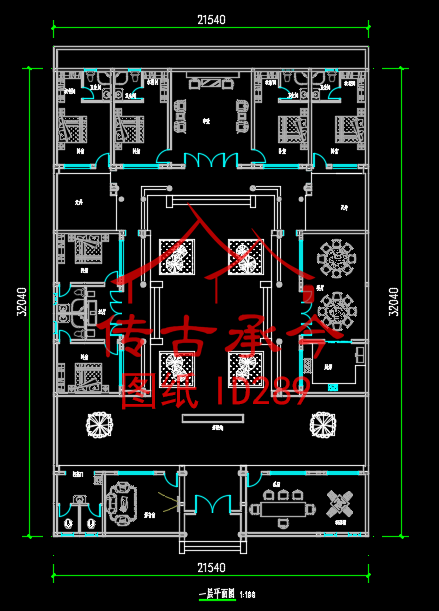 大型四合院設(shè)計(jì)平面圖