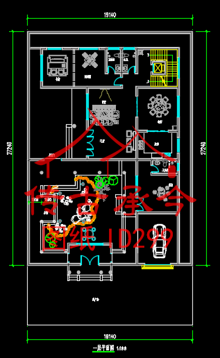 合院一層平面圖