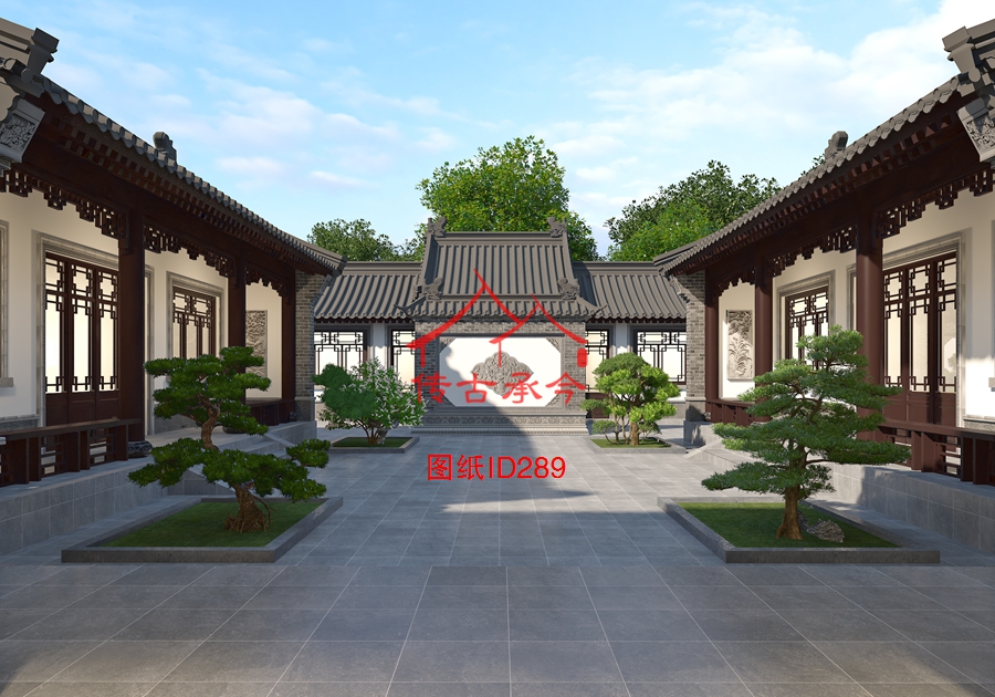 大型四合院正院設(shè)計(jì)效果圖