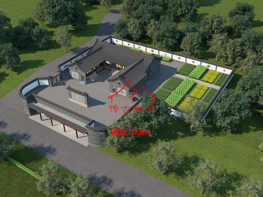 中式合院效果圖設(shè)計(jì)