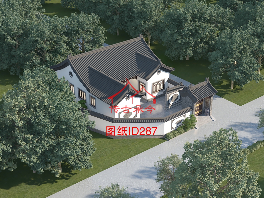 中式四合院效果圖設(shè)計(jì)