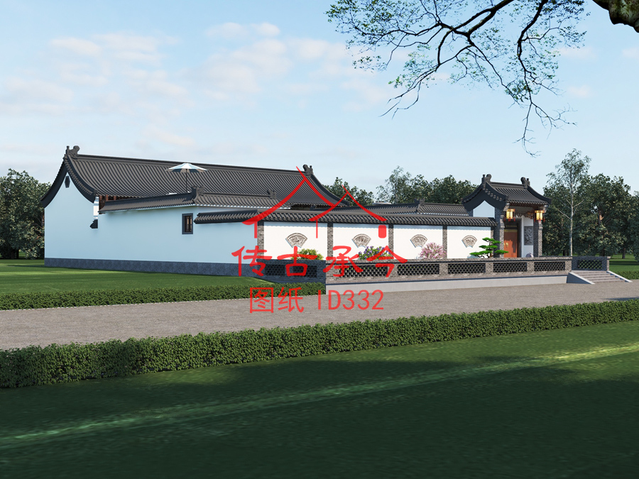 中式三合院施工圖