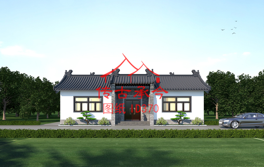 新中式小型院子大門效果圖