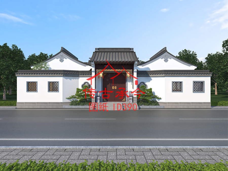 蘇派院子大門(mén)效果圖