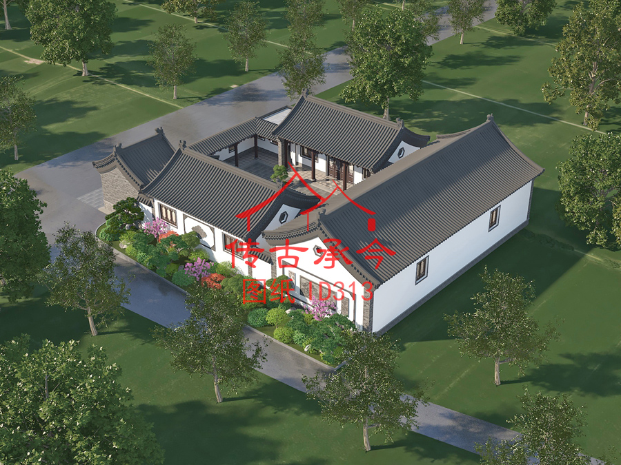 中式四合院效果圖設(shè)計(jì)