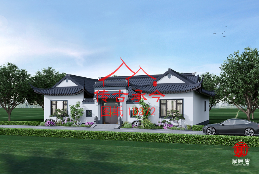 蘇式合院大門效果圖