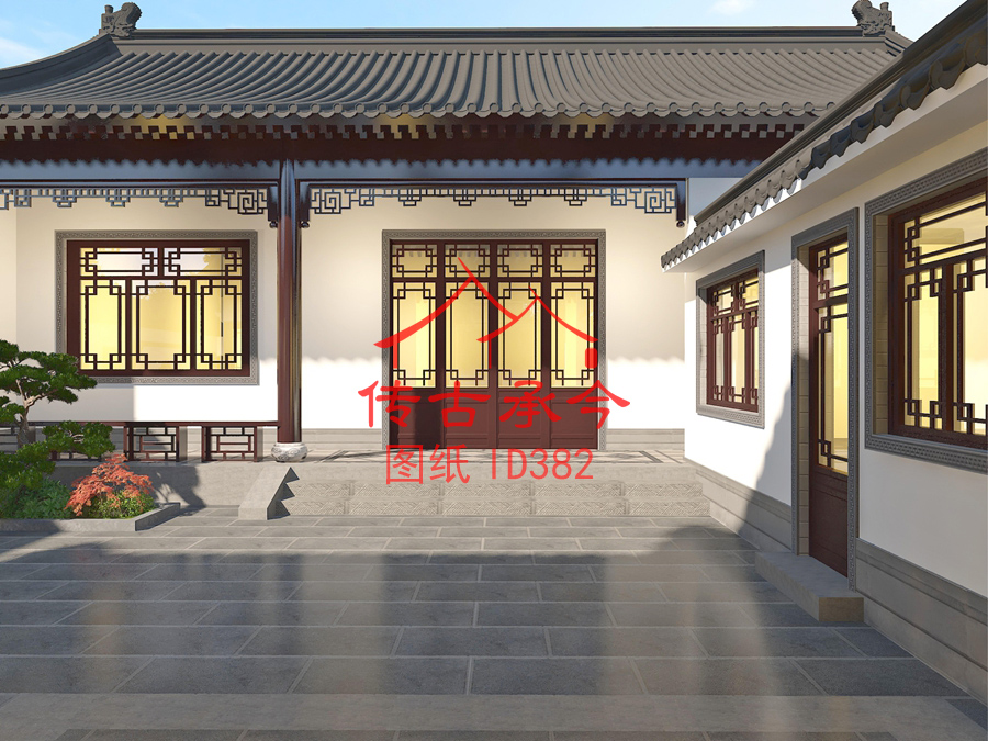 小型三合院主房效果圖